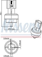 NISSENS 207006 - Sensor, temperatura del refrigerante