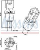 NISSENS 207029 - Sensor, temperatura del refrigerante