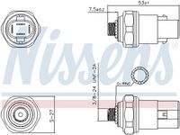 NISSENS 301043 - Presostato, aire acondicionado