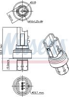 NISSENS 301104 - Presostato, aire acondicionado
