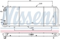 NISSENS 604201 - Radiador, refrigeración del motor