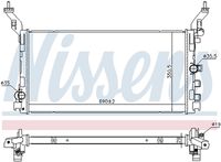NISSENS 606058 - Radiador, refrigeración del motor