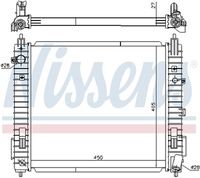 NISSENS 606139 - Radiador, refrigeración del motor