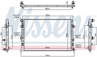 NISSENS 606218 - Radiador, refrigeración del motor