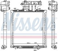 NISSENS 606224 - Radiador, refrigeración del motor