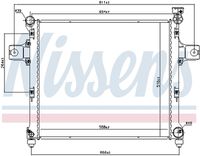 NISSENS 606254 - Radiador, refrigeración del motor