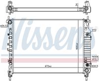 NISSENS 606256 - Radiador, refrigeración del motor