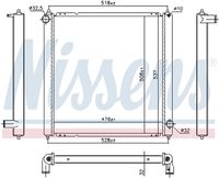 NISSENS 606382 - Radiador, refrigeración del motor