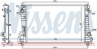 NISSENS 606455 - Radiador, refrigeración del motor