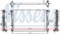 NISSENS 606524 - Radiador, refrigeración del motor
