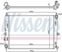 NISSENS 606528 - Radiador, refrigeración del motor