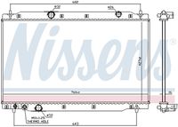 NISSENS 606699 - Radiador, refrigeración del motor