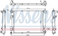 NISSENS 606731 - Radiador, refrigeración del motor