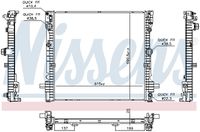 NISSENS 606876 - Radiador, refrigeración del motor