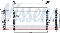 NISSENS 607191 - Radiador, refrigeración del motor