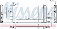 NISSENS 607222 - Radiador, refrigeración del motor