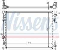 NISSENS 61014A - Radiador, refrigeración del motor