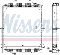 NISSENS 61973A - Radiador, refrigeración del motor