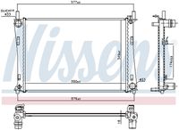 NISSENS 62028A - Radiador, refrigeración del motor
