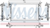 NISSENS 630766 - Radiador, refrigeración del motor