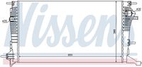 NISSENS 637607 - Radiador, refrigeración del motor