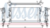 NISSENS 637619 - Radiador, refrigeración del motor