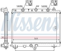 NISSENS 64304A - Radiador, refrigeración del motor
