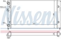NISSENS 651871 - Radiador, refrigeración del motor