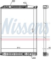 NISSENS 671650 - Radiador, refrigeración del motor