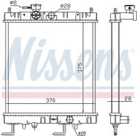 NISSENS 687141 - Radiador, refrigeración del motor