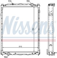 NISSENS 69608A - Radiador, refrigeración del motor