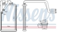 NISSENS 707074 - Radiador de calefacción