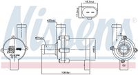 NISSENS 831068 - Bomba de agua, refrigeración del motor