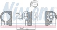 NISSENS 831061 - Bomba de agua, refrigeración del motor