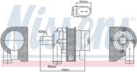 NISSENS 831063 - Bomba de agua adicional (circuito de agua de refrigeración)