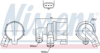 NISSENS 831073 - Bomba de agua adicional (circuito de agua de refrigeración)