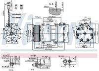 NISSENS 890022 - Compresor, aire acondicionado