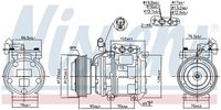 NISSENS 890233 - Compresor, aire acondicionado