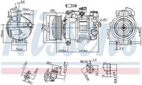 NISSENS 890302 - Compresor, aire acondicionado