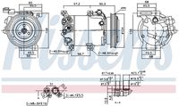 NISSENS 890877 - Compresor, aire acondicionado
