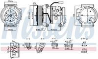 NISSENS 890957 - Compresor, aire acondicionado