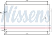 NISSENS 940037 - Condensador, aire acondicionado