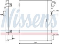 NISSENS 940019 - Condensador, aire acondicionado