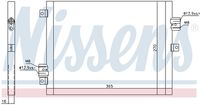 NISSENS 940190 - Condensador, aire acondicionado