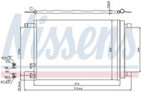 NISSENS 940319 - Condensador, aire acondicionado