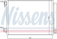 NISSENS 940321 - Condensador, aire acondicionado