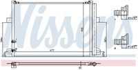 NISSENS 940225 - Condensador, aire acondicionado