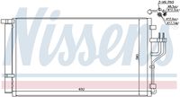 NISSENS 940351 - Condensador, aire acondicionado