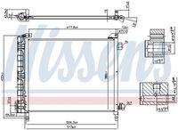 NISSENS 940372 - Condensador, aire acondicionado