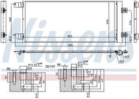 NISSENS 940495 - Condensador, aire acondicionado